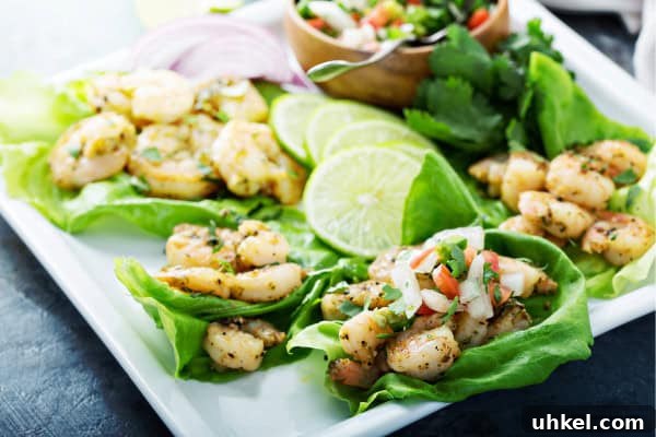 Savory Shrimp Lettuce Wraps with Zesty Dipping Sauce 2 Shrimp lettuce Wrap
