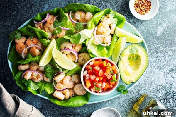 Savory Shrimp Lettuce Wraps with Zesty Dipping Sauce 4 Shrimp lettuce Wrap