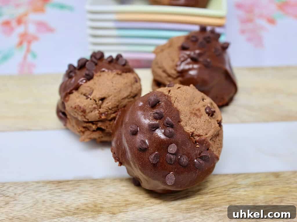Chocolate Peanut Butter Banana Sandwich Cookies Recipe 3 chocolate banana peanut butter cookies with chocolate buttercream