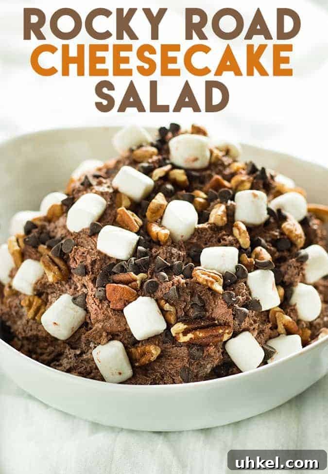 Decadent Rocky Road Fluff Salad Recipe for Parties 2 rocky road fluff salad