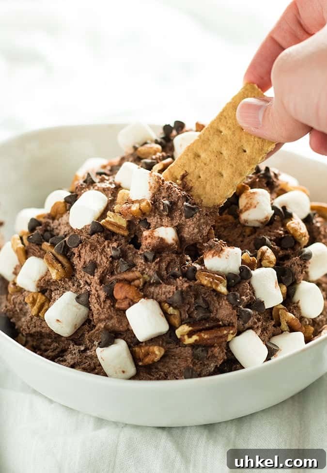 Decadent Rocky Road Fluff Salad Recipe for Parties 5 rocky road fluff