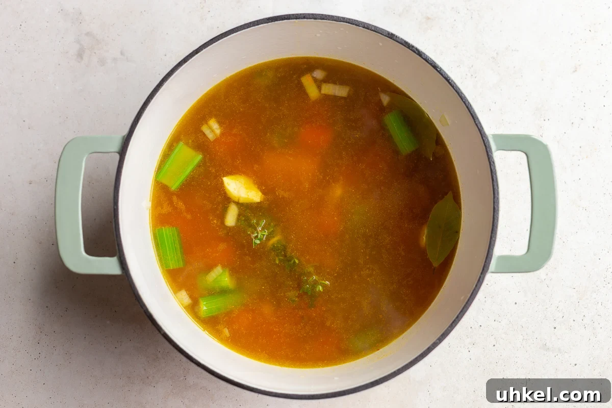 the base for penicillin soup: sauteed carrots, celery, and onion plus garlic and veggie broth