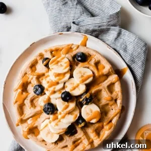 Crispy Peanut Butter Waffles with Maple Syrup 14 img 491 13