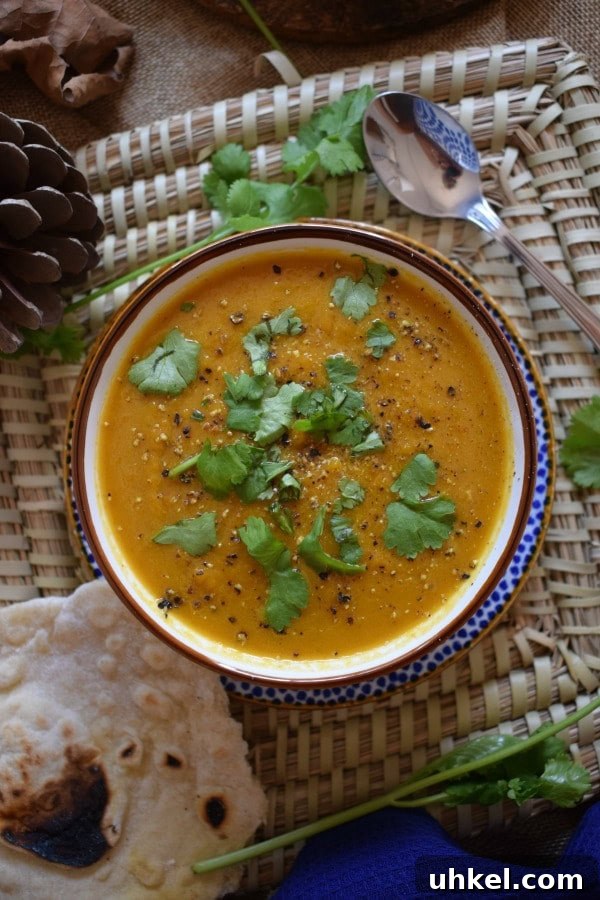 Carrot and Coriander Soup Recipe for Vibrant Flavor and Comfort 3 Carrot and coriander soup in a bowl.