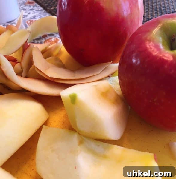Apple Pecan Cobbler Recipe: Warm Spiced Filling with Crisp Topping 3 Apples peeled and cored