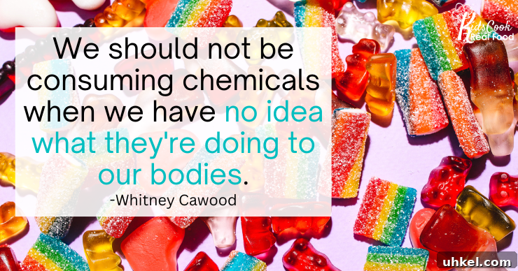 We should not be consuming chemicals when we have no idea what they're doing to our bodies. -Whitney Cawood