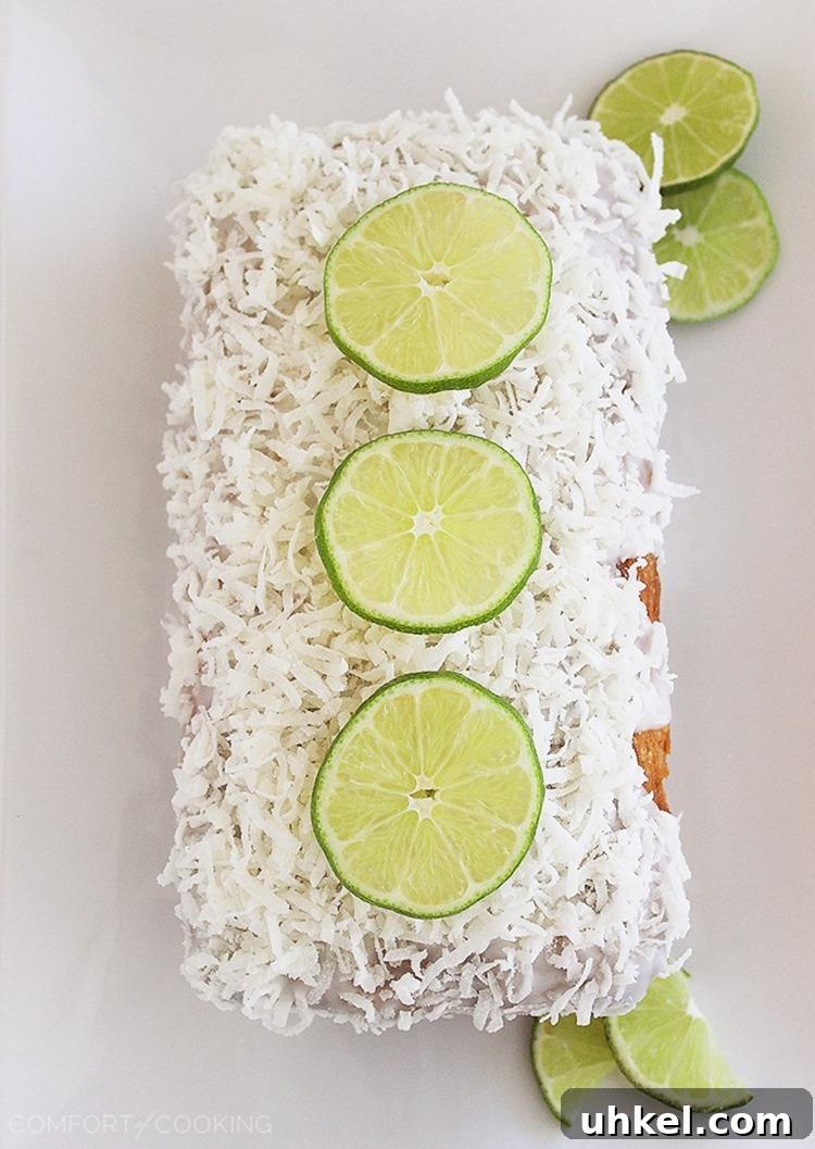 Moist Coconut Lime Pound Cake with Zesty Glaze 4 Coconut Lime Pound Cake – Soft and citrusy, this coconut-glazed pound cake hits the spot for breakfast or dessert.