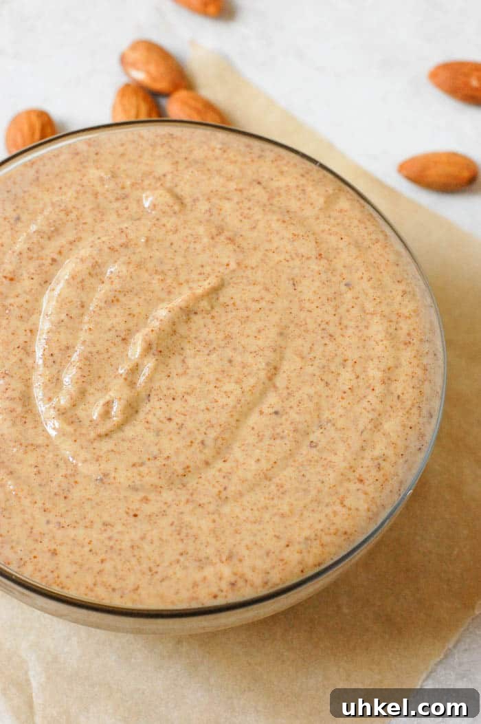 Homemade Almond Butter: Simple Step-by-Step Recipe for Smooth, Nutty Spread 2 homemade almond butter in bowl