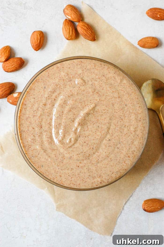 Homemade Almond Butter: Simple Step-by-Step Recipe for Smooth, Nutty Spread 8 homemade almond butter in bowl