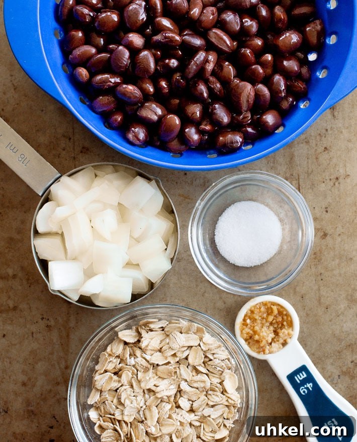 Homemade Vegan Meatball Ingredients