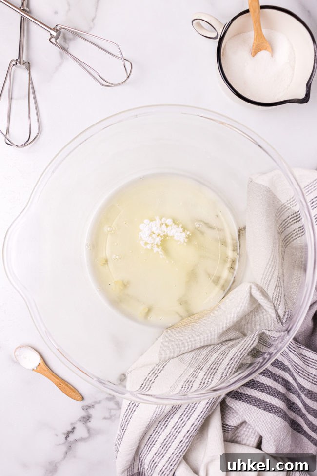 making meringue step 1