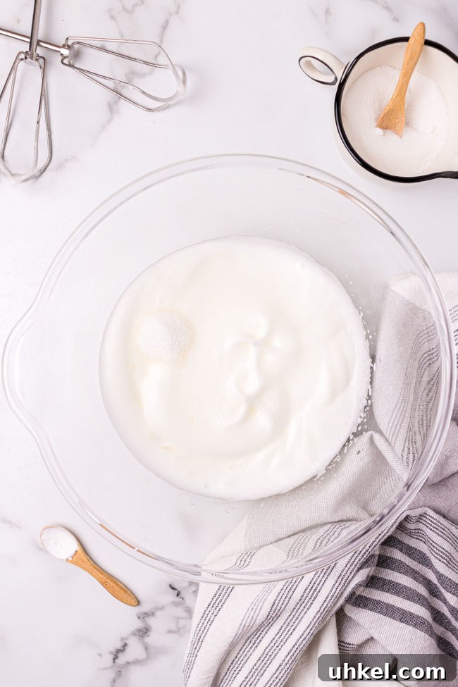 making meringue step 2