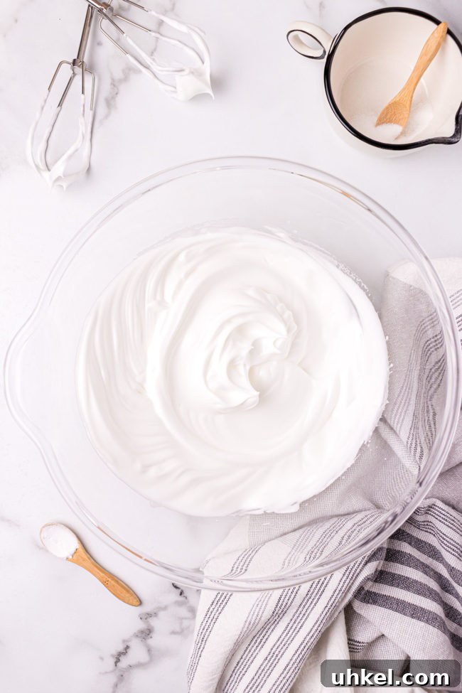 making meringue step 3