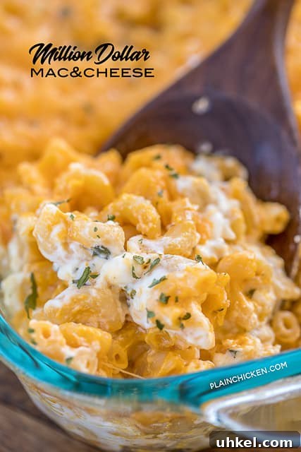 Million Dollar Mac & Cheese Million Dollar Mac & Cheese - creamy macaroni casserole