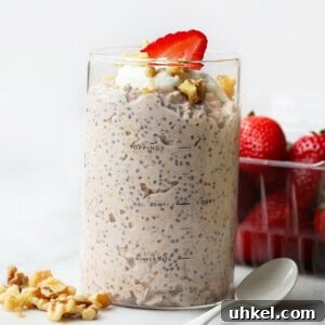overnight oats in a jar