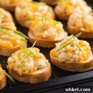 Vietnamese shrimp toasts on a baking tray.
