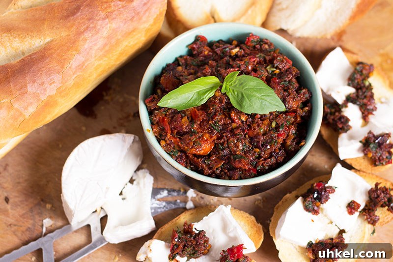 Sun-Dried Tomato Tapenade Recipe: Tangy Olive & Herb Spread 5 sun dried tomato tapenade