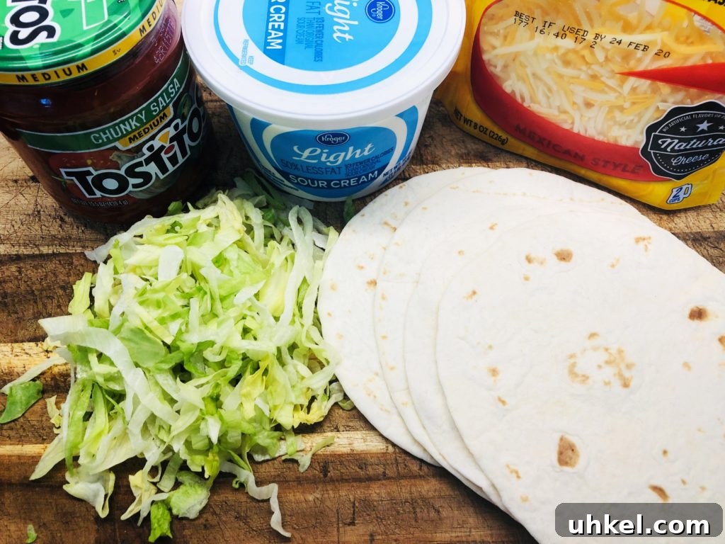 Crispy Air Fryer Shrimp Fajitas with Peppers and Onions 7 fajita fixings