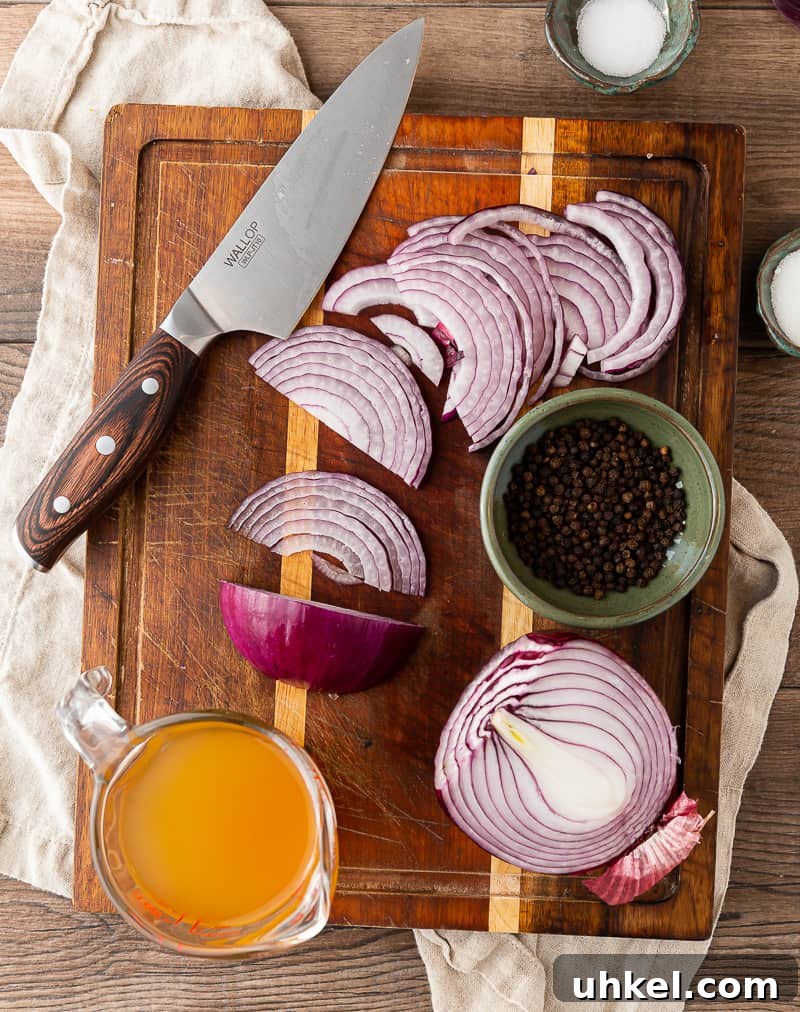 Quick Pickled Red Onions Recipe for Tacos, Salads and Sandwiches 3 how to make pickled onions