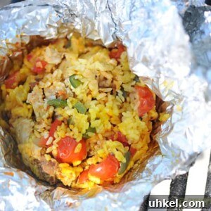 Campfire Paella in Foil Packets: Rustic One-Pan Camping Meal 7 img 8915 6
