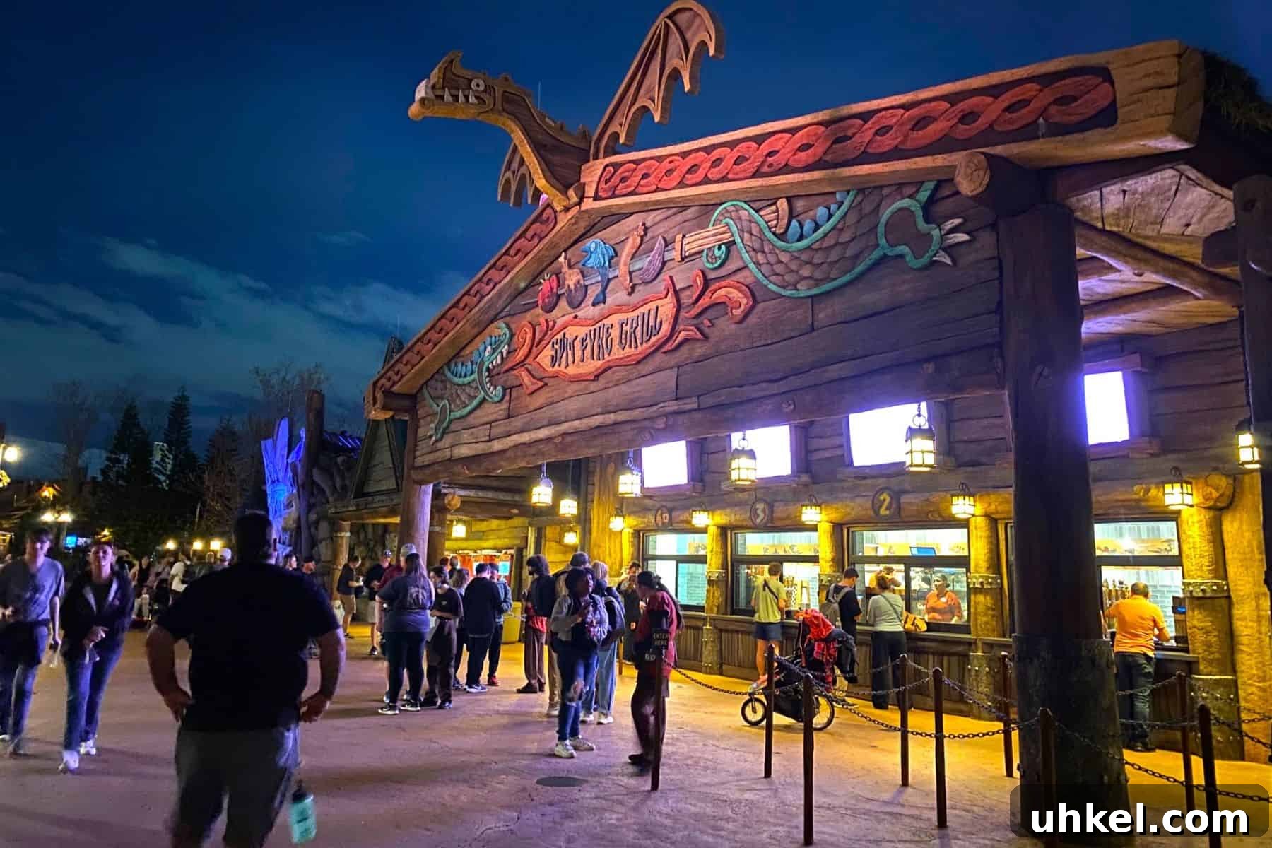 Epic Universe Food Guide: What We’ve Tried and Where to Eat 33 epic universe spit fyre grill exterior