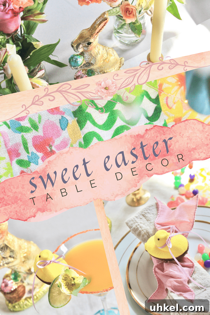 Spring Flower and Bunny Easter Table Decorating Ideas 2 img 8992 1