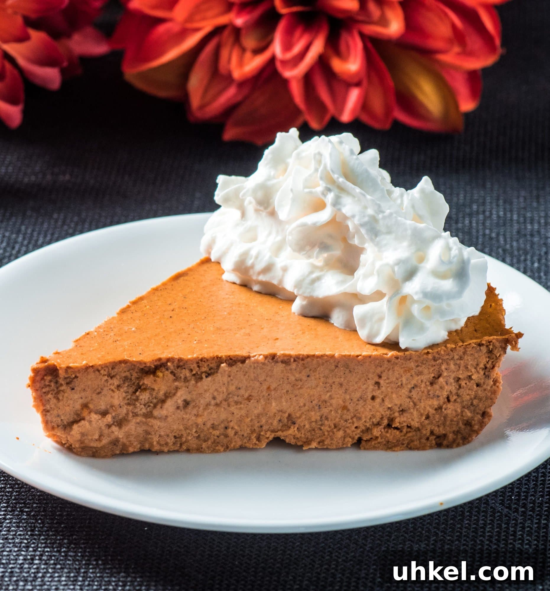 Crustless Pumpkin Pie (Low-Carb, Keto-Friendly) 3 Pumpkin pie vertical