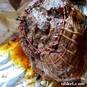 Boneless leg of lamb roast