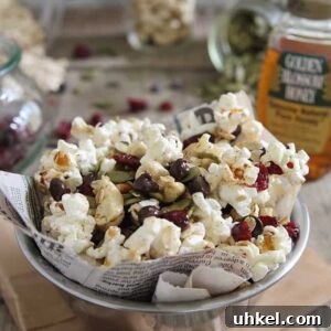 Trail Mix Popcorn Recipe: Sweet & Salty Snack Mix Popcorn 4 img 9395 3
