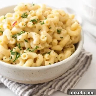 Creamy Stovetop Mac and Cheese Recipe with Video Guide 5 a bowl of creamy stovetop mac and cheese
