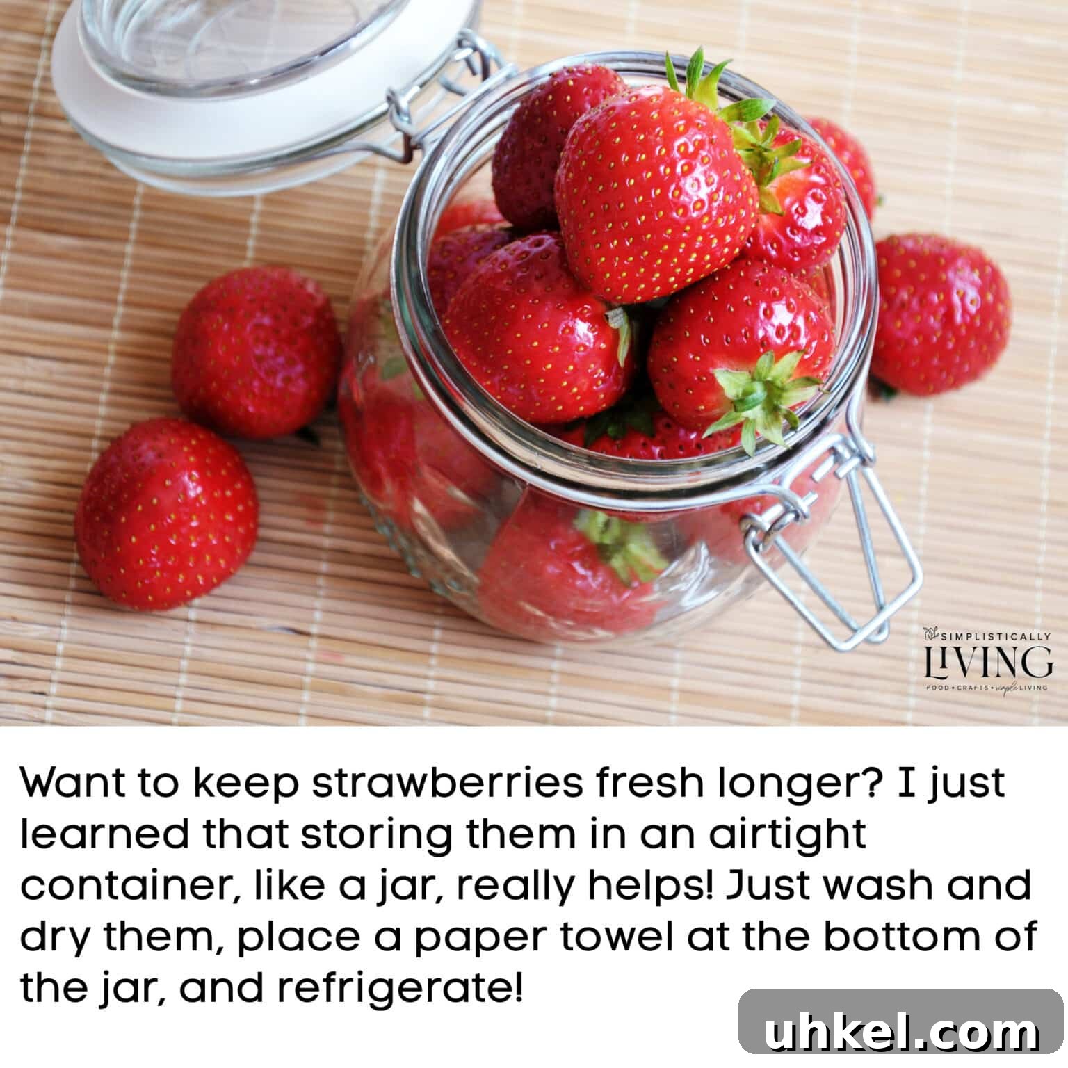 strawberries in a jar