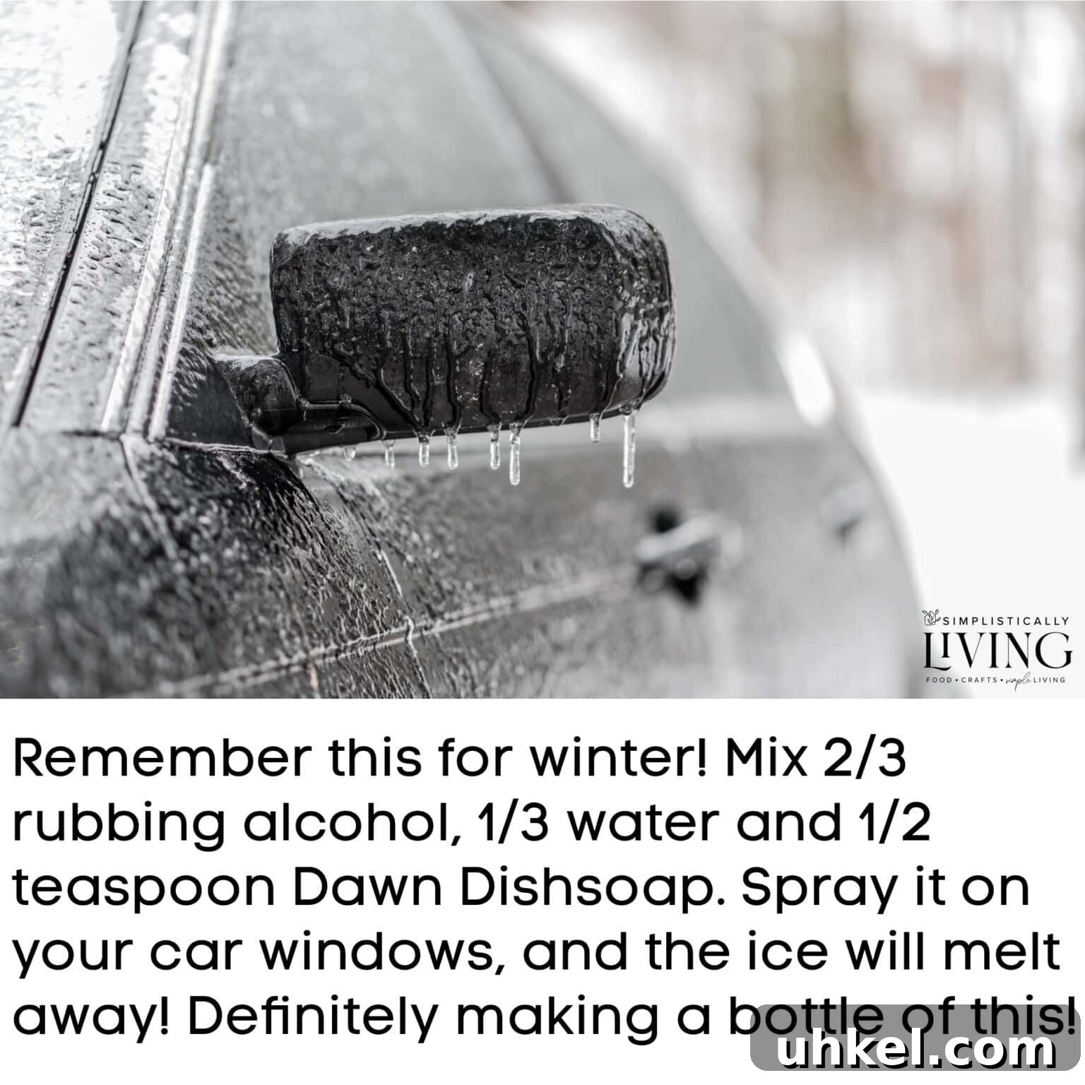 car with frozen ice on it