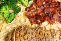 Creamy Chicken, Bacon and Broccoli Alfredo