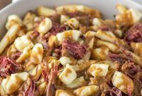 Corned Beef Poutine Topped with Guinness Gravy