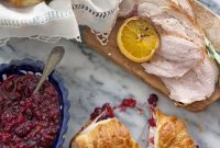 Smoked Turkey and Cranberry Croissant Sandwich Recipe