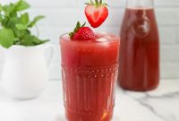 Homemade Strawberry Acai Lemonade