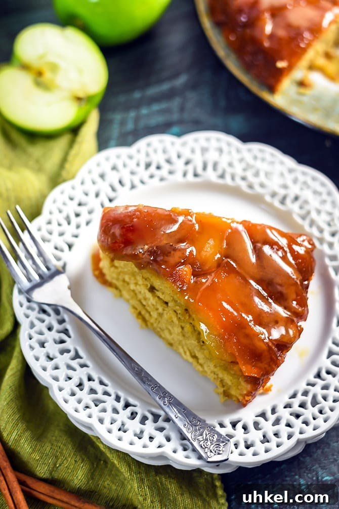 Salted Caramel Apple Upside-Down Cake Recipe 3 Salted Caramel Apple Upside Down Cake. This easy fall dessert is full of cinnamon, brown sugar, apple, and caramel flavors. | hostthetoast.com