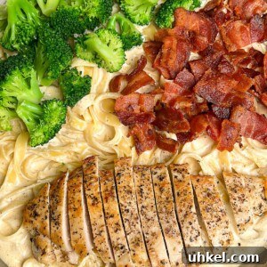 Creamy Chicken, Bacon and Broccoli Alfredo 8 chicken bacon broccoli alfredo