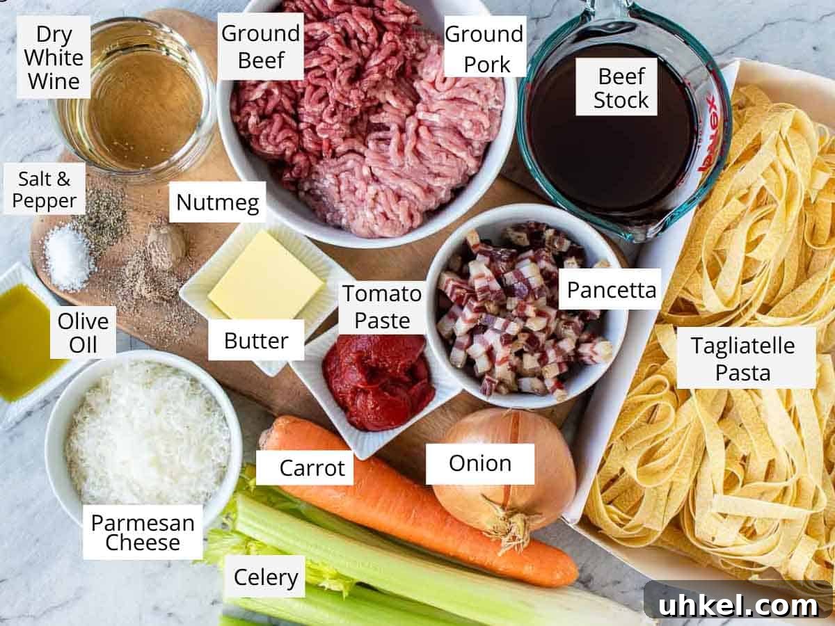 Authentic Tagliatelle alla Bolognese Recipe 3 Ingredients required to make the recipe.
