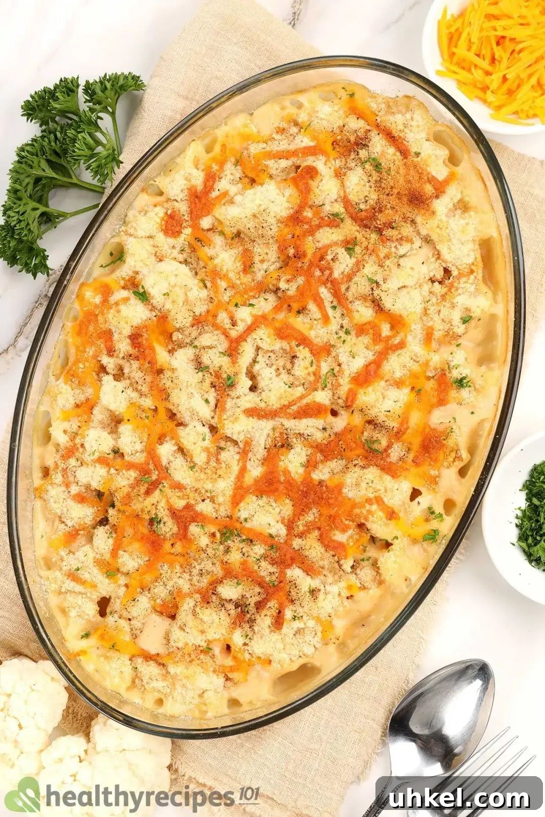 31 Sunday Meal Prep Ideas to Fuel Your Week 26 cauliflower mac and cheese