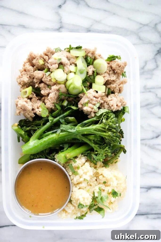 31 Sunday Meal Prep Ideas to Fuel Your Week 6 Ground turkey meal prep bowl