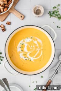 Roasted Butternut Squash and Apple Soup 19 A butternut squash soup finished with a swirl of coconut milk and fresh thyme.