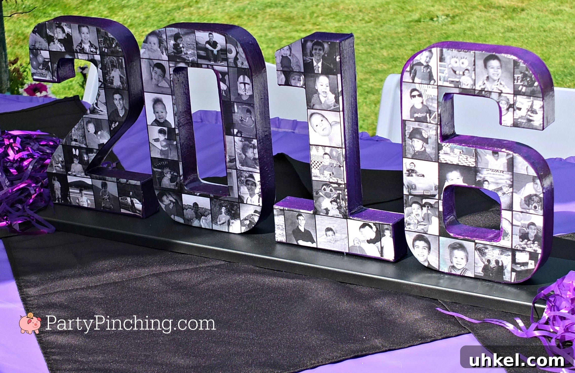 Art-Themed Graduation Party Ideas and Decor 21 graduation collage centerpiece
