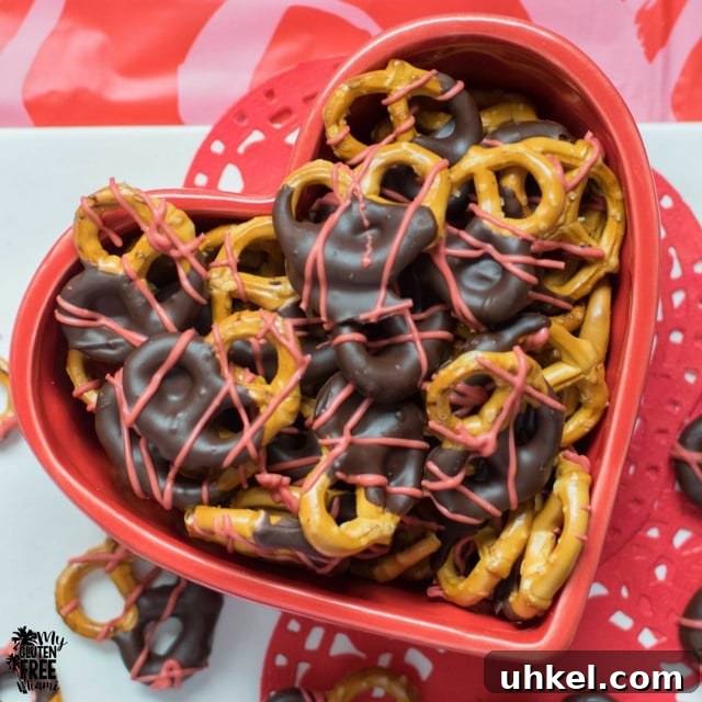 Gluten-Free Valentine's Day Party Ideas and Menu 6 Gluten Free chocolate dipped pretzels