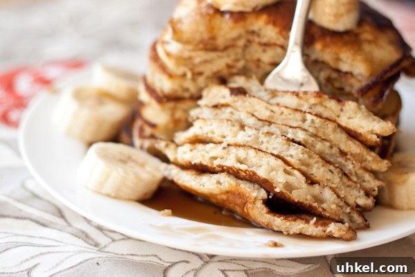 Fluffy Banana Pancakes with Coconut Caramel Syrup 6 Banana Pancakes with Coconut Caramel Syrup