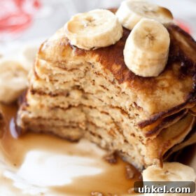Banana Pancakes with Coconut Caramel Syrup