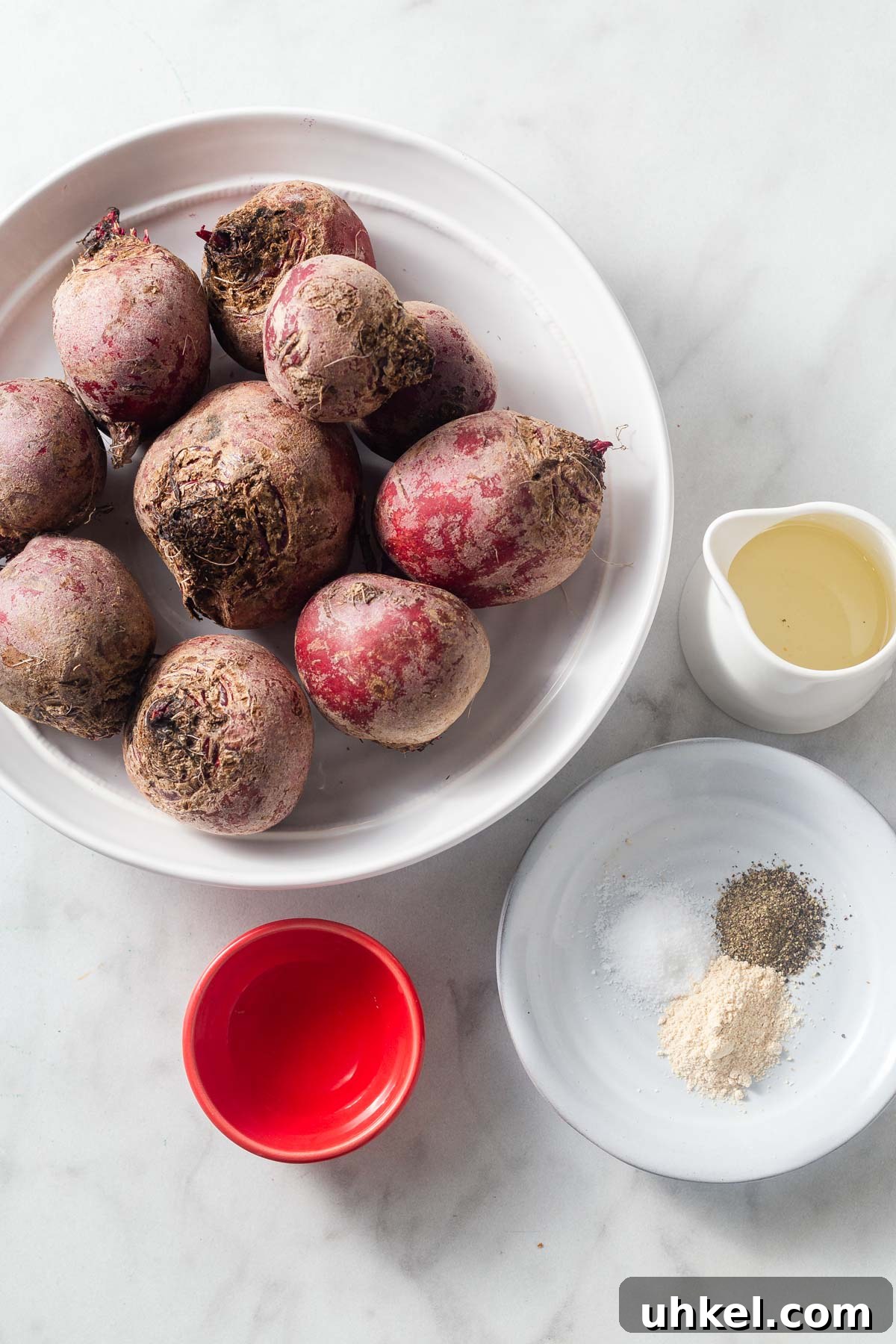 Air Fryer Roasted Beets with Crispy Edges 3 ingredients for air fryer beets.