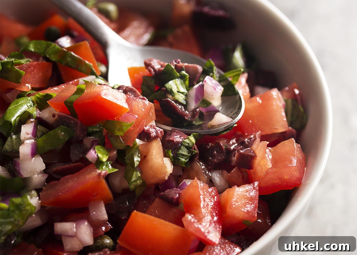 Italian Tomato, Olive and Caper Salsa Recipe 5 Italian salsa ready to serve