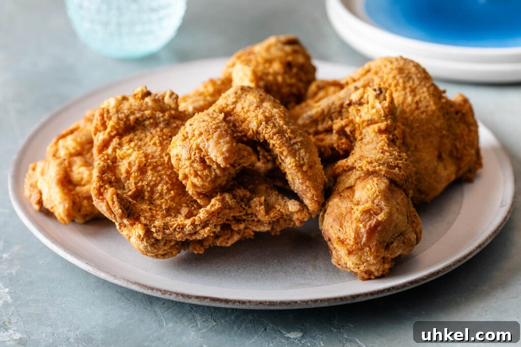 Crispy Fried Chicken Without Buttermilk 13 finished fried chicken