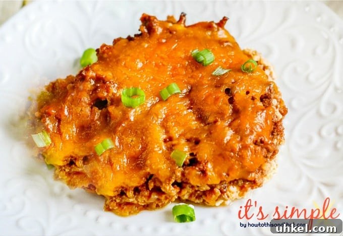 Keto Ground Beef Casserole Recipe: Cheesy Low-Carb Bake 5 low carb dinner of ground beef and cheese scooped.